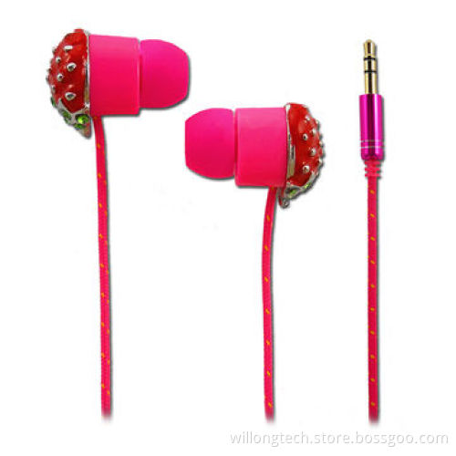 Diamond Earphones Ear Buds, High Quality with Stereo for MP3 MP4